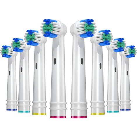 Tête de brosse de remplacement pour oral B, 8 paquets de têtes de brosse à dents électrique pour oral B Braun, EB17-P Precision Clean Brush Heads Fit for Pro, Vitality Smart Genius Series (1/5)