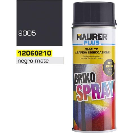 Spray Pintura Negro Mate Profundo 400 ml. (1/4)