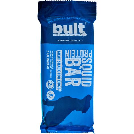 BULT BAR, snack proteico per cani al gusto di calamari, 75 g (1/2)
