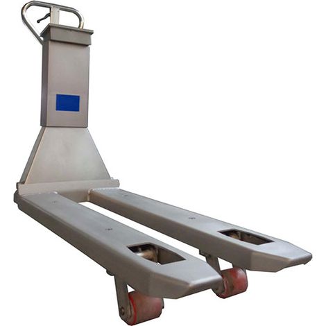 Wiegehubwagen aus Edelstahl 304 – Einfachrolle – 2000 kg - TMB20/S/304