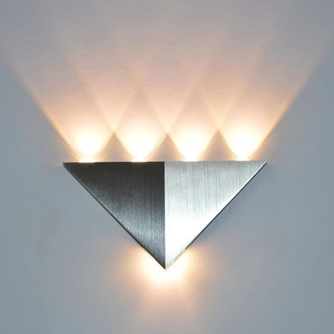 Applique murale triangulaire à LED / Applique murale minimaliste moderne en aluminium / Luminaire créatif, élégant et personnalisé (5W) (1/5)