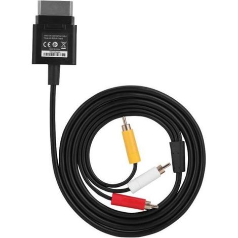 Câble Vidéo Audio Rca Av, 1.8M / 6Ft Tv Cord Cordon Câble Câble Signal Pour Xbox 360 Slim - BOYOU (1/4)