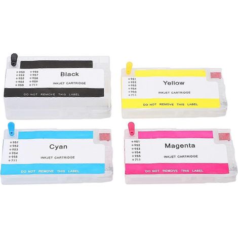 Pack de recharges de cartouches d'encre 4 couleurs pour accessoires d'imprimante Officejet Pro