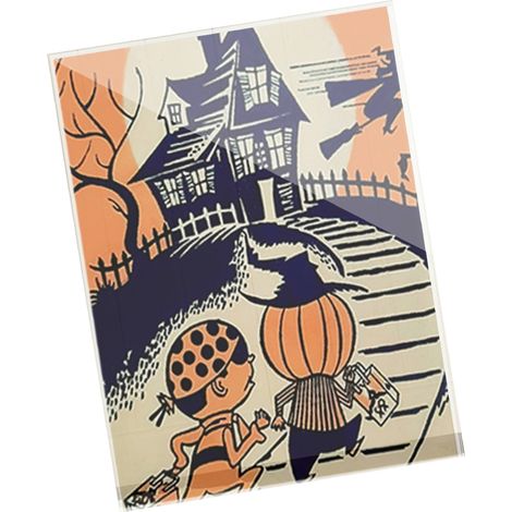 Décoration Murale Halloween Tableau Acrylique Exquise Peinture Ornement Maison Bureau Cadeau CBS743 12x18cm (1/4)