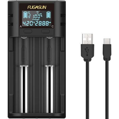 Chargeur LCD intelligent 21750 18650 pour 18650 20700 22700 26650 26700 16340 (RCR123) 17500 17650 17670 batterie rechargeable avec carte Protection PCB (1/5)