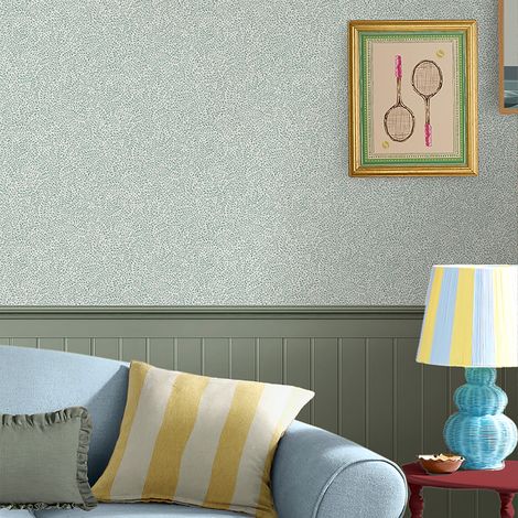 Papier peint intissé Joules Willow Leaf 1005 x 52cm Bleu vert (1/5)