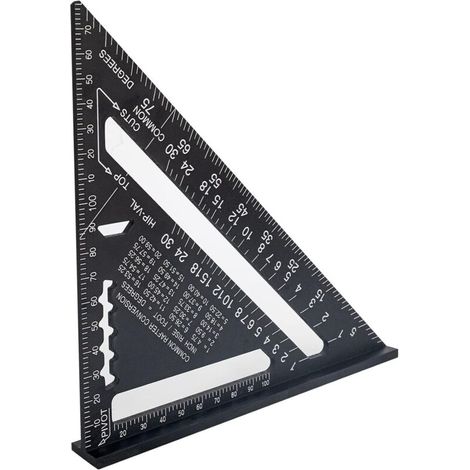 180-mm-Metallwinkel für Schreiner und Ingenieure – ein präzises und robustes Winkelmessgerät, langlebig, genau & professionell - Crezuo