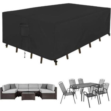 Housse Canapé Jardin 213x132x74 cm – Oxford 210D – avec Évent – pour Tables, Chaises (1/5)