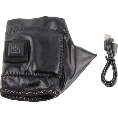 Gants chauffants mi-doigts taille L main gauche, 3 niveaux de température, sans fil rechargeable USB, chauffage rapide. (1/5)