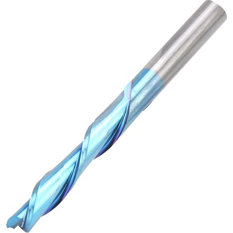 Fraise 2 tailles à gauche, 6x6x28x65 mm, revêtement bleu, unité (1/5)