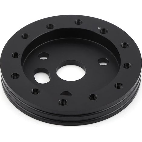 Entretoise automobile universelle pour roues de 0,5 pouce, compatible avec un adaptateur de volant à 6 trous vers 3 trous, noire. (1/5)