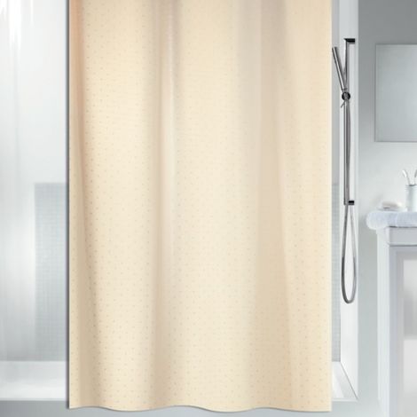 Rideau de douche Polyester RICCO 180x200cm Beige Spirella (1/5)