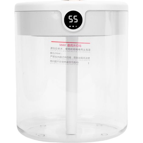 Humidificateur d'air à brume fraîche pour chambre à coucher, intérieur, 2 L, remplissage par le haut, arrêt automatique, silencieux, blanc (1/5)