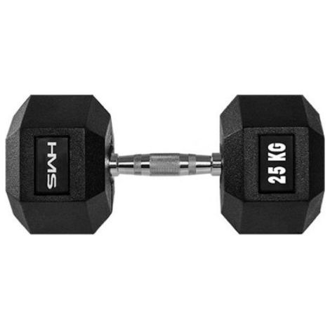 Manubrio HMS HEX PRO da 25 kg - allenamento della forza, fitness a casa