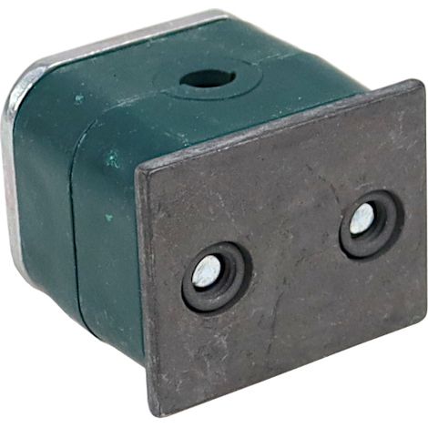 Support simple en polypropylène pour tubes et câbles FI-6mm, vis à tête hexagonale complète, plaque de pression conique DIN3015 (1/4)