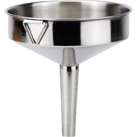 Entonnoir en acier inoxydable épaissi, longueur 24 cm, accessoire cuisine (1/5)