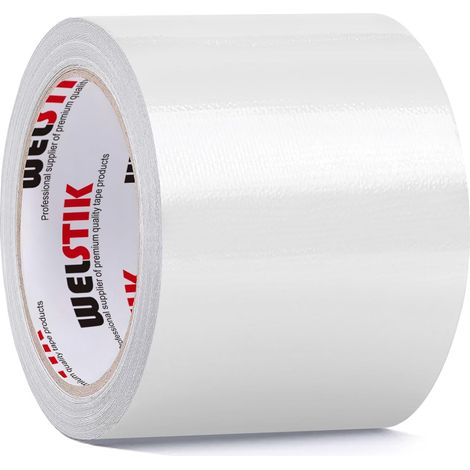 Bande de réparation de bâche blanche pour camions ou serres Réparation de tentes ou d'auvents déchirés, endommagés ou perforés - imperméable, résistant à l'abrasion, 8 cm x 5 m (1/5)
