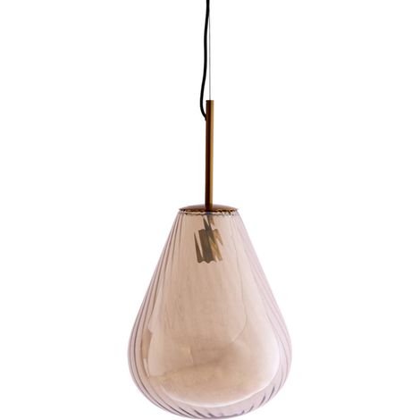 Light & Living - lámpara colgante - Leona - bronce - vidrio - Ø (1/3)