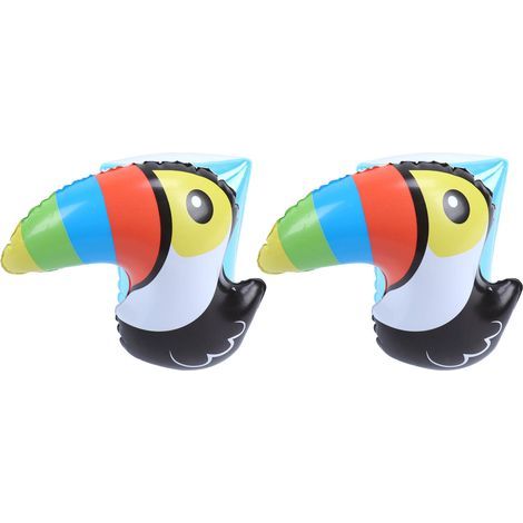 Bracelets de natation gonflables motif toucan mignon, PVC non toxique, brassards de natation pour enfants débutants de 3 à 6 ans (1/5)