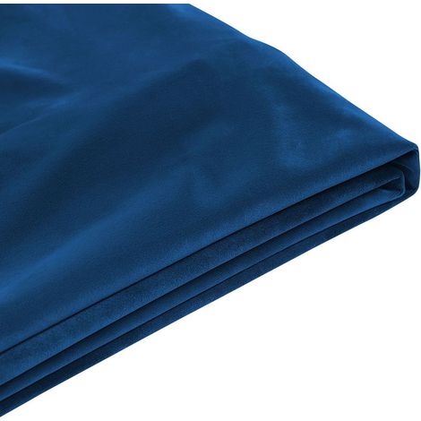 Funda reemplazable en terciopelo amarillo para cama 180 x 200 cm desmontable lavable Fitou (1/5)