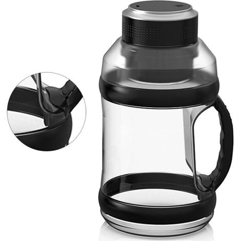 Frullatore a 6 lame, ricaricabile tramite USB, per succhi, frullati e smoothie da viaggio, senza BPA, nero (1/4)