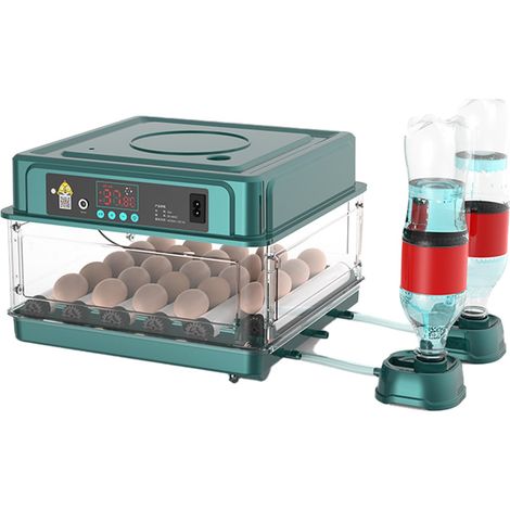 Automatischer Eierbrutapparat, automatischer Eierbrutapparat für 24-36 Eier mit automatischer Eierwende und automatischer Befeuchtung, eingebauter Eierprüfer, für Hühner-, Wachtel-, Enten- und Gänseei (1/5)