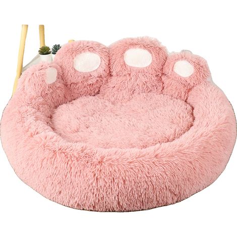Cama para perros, tejido transpirable, diseño cálido y cómodo, rosa, L 70cm-a (1/2)