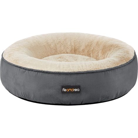 Feandrea Cuccia per Cani, a Forma di Ciambella, 50 cm, Grigio Scuro PGW050G02 (1/5)