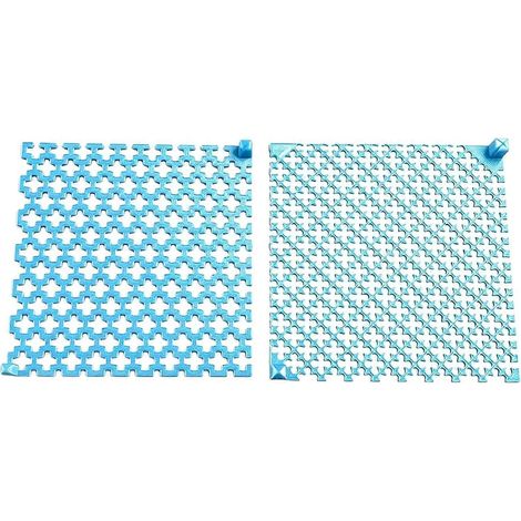 Outil d'alignement pour peinture diamant lot de 2 compatible points ronds et carrés violet et bleu ciel (1/5)