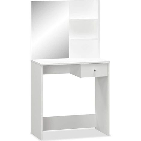 Maison Exclusive - Schminktisch Holzwerkstoff 75x40x141 cm Weiß (1/5)