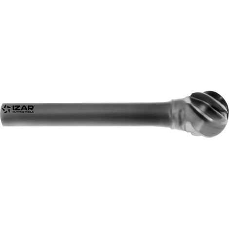 Fresa Rotativa Metal Duro Tipo D Esferica - 9258 - 25,00X06,00 mm Dent.1 IZAR (1/4)
