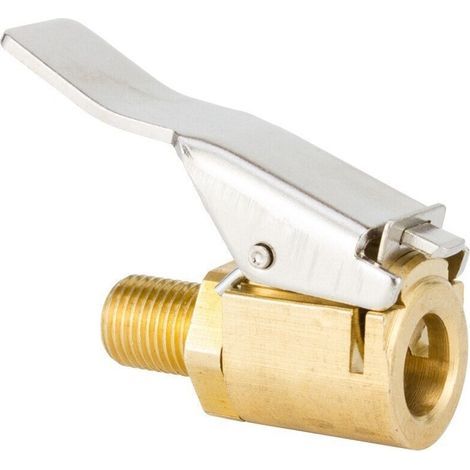 XEPHO Auto-Reifenventiladapter, 2 Stück Messing-Aufblasdüsen, Umrüstkopfclip für Reifenventile, kompatibel mit allen Reifenventilen mit Ventilgewinde (1/5)