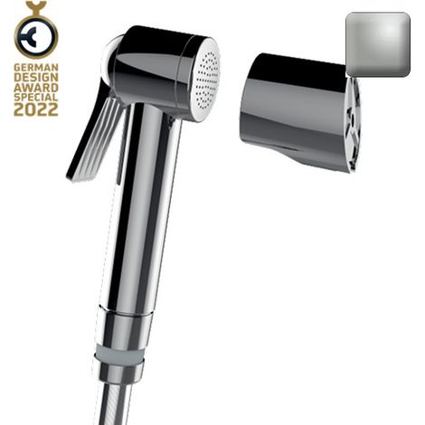 Ensemble douchette à bouton pour WC nickel brossé Apice - Bossini C98042B094