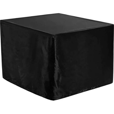 Housse de protection pour poêle de jardin en tissu Oxford 210D imperméable et anti-poussière facile à nettoyer pour meubles d'extérieur Noir 102 x 102 x 51 cm (112 x 112 x 56 cm) (1/5)