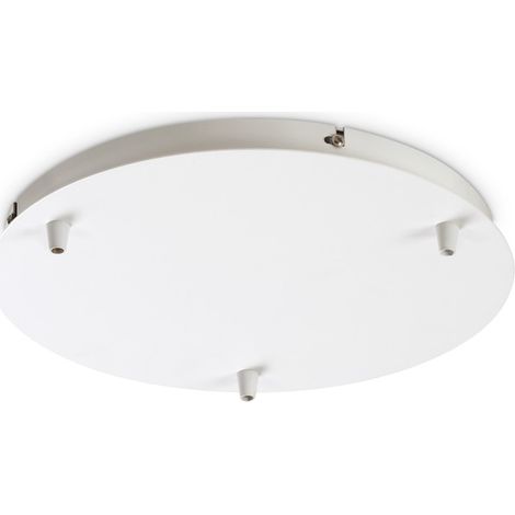 Rosone Standard All In Metallo Bianco 3 Luci (1/2)