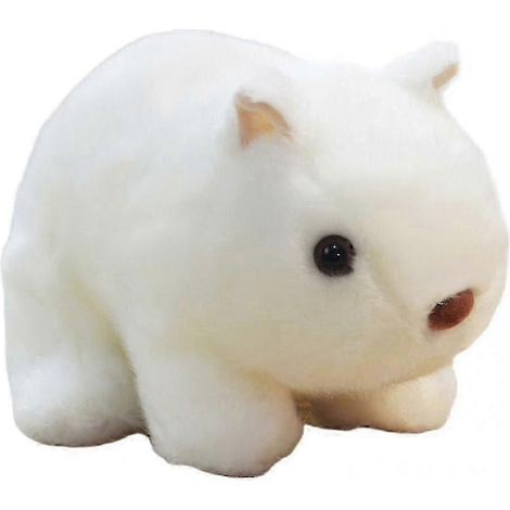 Praktisches Plüsch-Wombat-Spielzeug aus Baumwolle, Fotorequisite, hübsches Wombat-Spielzeug für das Wohnzimmer-25cm-White (1/4)