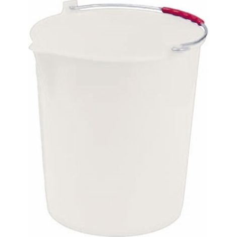 SECCHIO IN PVC C/BECCO LT 17 BIANCO