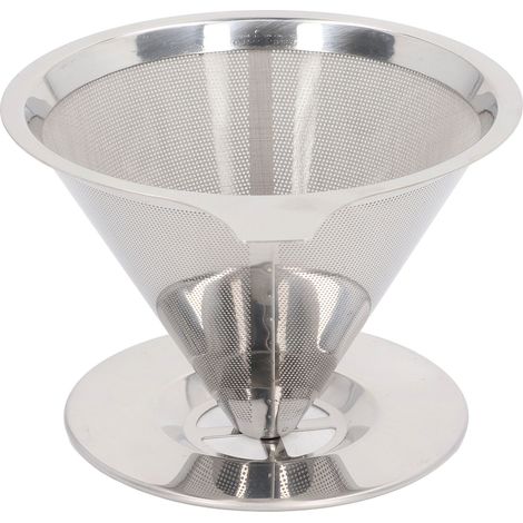 Kaffeefilter aus Edelstahl 304, wiederverwendbarer Filterbecher, papierlos, für Espresso und Aufguss. (1/5)