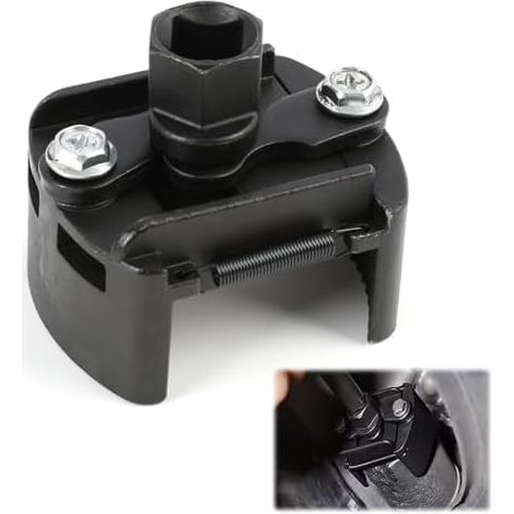 Clé Universelle à Filtre Huile 60-80 mm, de Ajustable, Outil Démontage pour les Petites et Moyennes Taille Voiture, Camion, Bateau, Conception Robuste en Acier - (1/5)