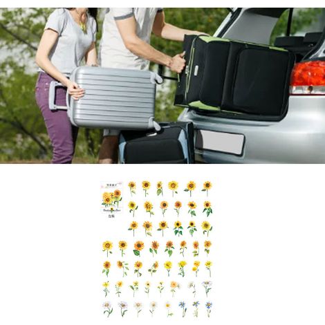 100 autocollants floraux décoratifs « Mer de fleurs infinie » pour plantes et fleurs (PET), à utiliser soi-même. (1/5)