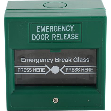 Déverrouillage d'urgence de porte, bouton d'alarme bris de glace, interrupteur d'alarme incendie, interrupteur de déverrouillage de sortie en cas de bris de glace (1/5)