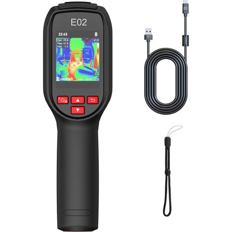 Caméra Thermique avec Caméra Visuelle, IR 96x96 Double Caméra, Pointeur Laser, SuperIR 240x240, Imagerie Fusion, Autonomie de 8h, 4 Go, Vidéo (1/5)