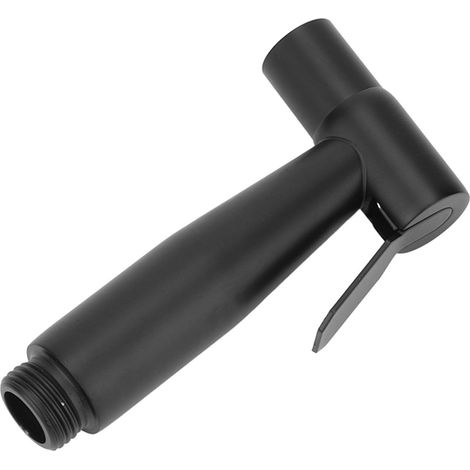 Lot de douchette WC noir avec pistolet 304, support mural, flexible 1,2 m, filetage G1/2, pour salle de bain et toilettes, pommeau de douche à main haute pression (1/5)