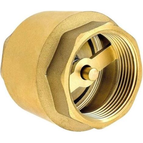 Clapet anti-retour 1 pouce laiton antirouille – Filetage BSP – Étanchéité parfaite pour installations plomberie – Résistance haute pression (1/5)