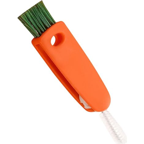 Brosse pour nettoyer les bouchons de bouteille Brosse portable pour ustensiles de boisson, nettoyant pour bouteilles d'eau Idéale pour les verres à vin, le camping et les voyages (1/5)