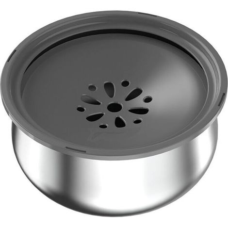 Bol d'eau anti-éclaboussures pour chien, bol d'eau pour chien en acier inoxydable, distribut d'eau lente anti-débordement pour chiens et chats de compagnie