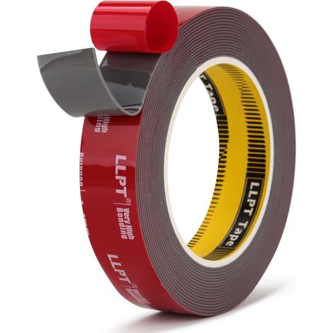 Ruban Adhésif Double Face Ruban de Montage Robuste 25MM5.5M Gris (1/5)