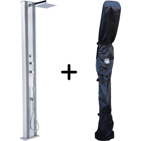 Hybride Dusche Dada Straight 40L Edelstahl mit Duschabdeckung