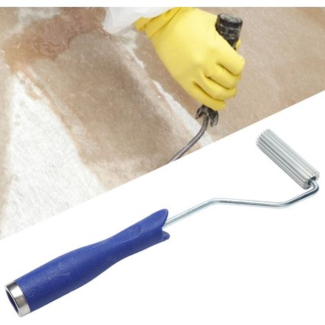 Roller en fibre de verre - Rouleau ergonomique avec manche bois pour laminage fibre de verre FRP - Aluminium/Plastique Φ21x75mm - 140g (1/5)