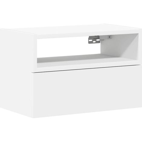 Maison Exclusive - Wand-Nachttisch Weiß 45x26x28,5 cm